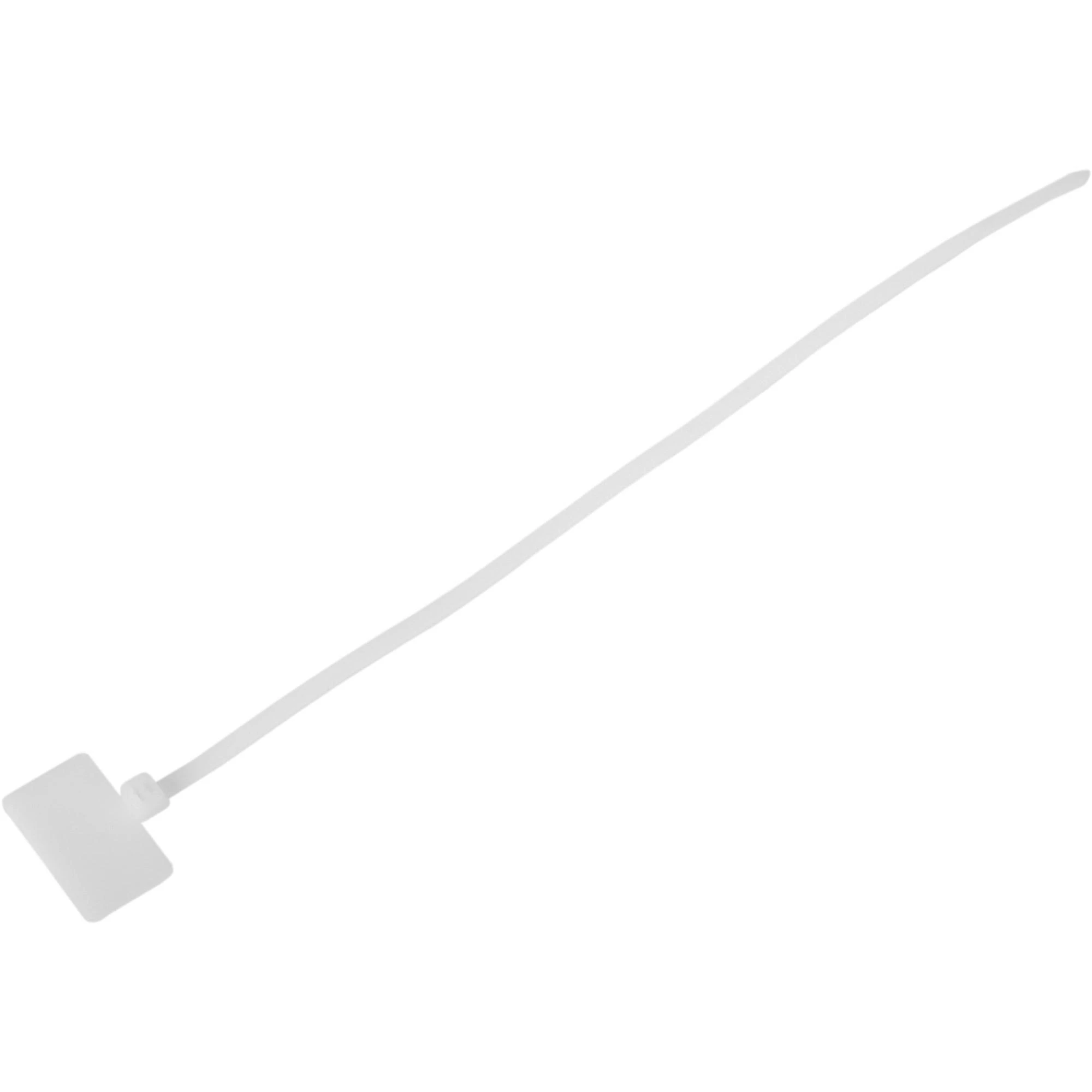 Intos InLine kabelių raištis su žymėjimo etikete 100 vnt, 3 x 200 mm