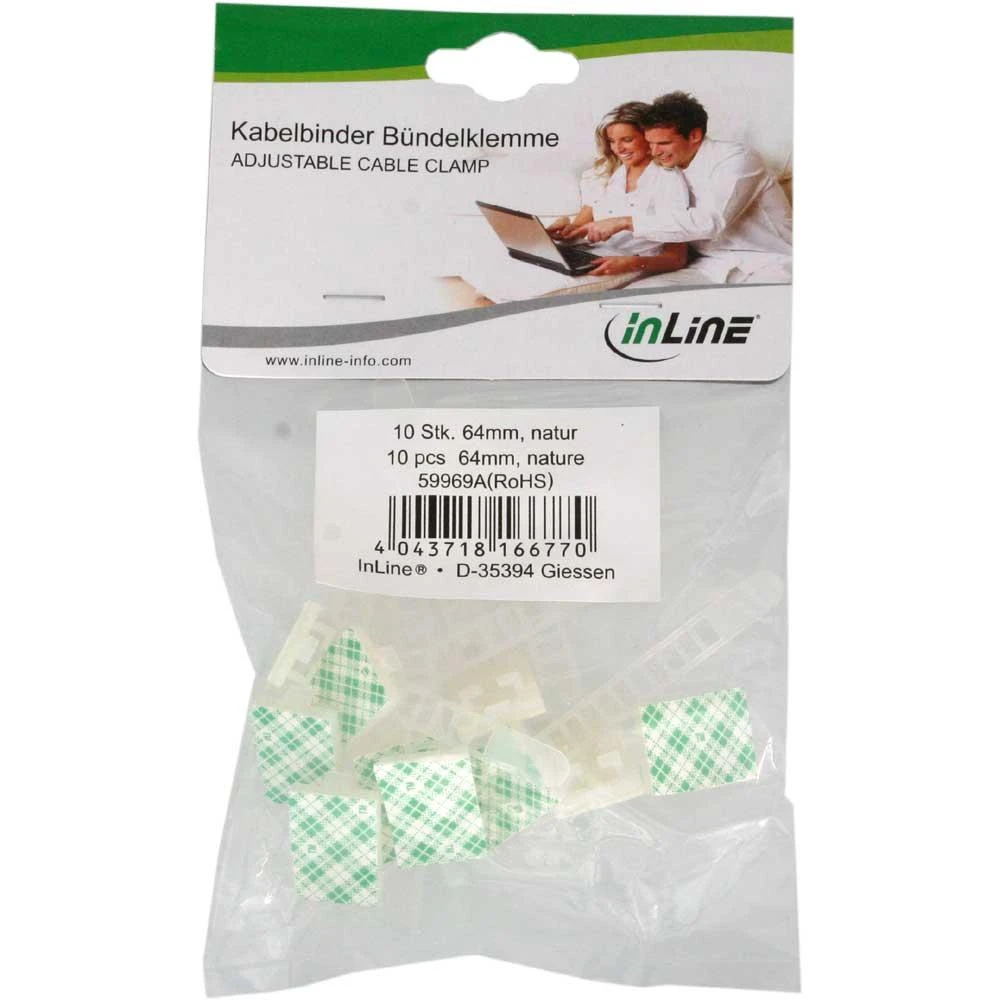 „InLine“ pluošto spaustuvų rinkinys, 10 dalių, 64 mm, natūralus