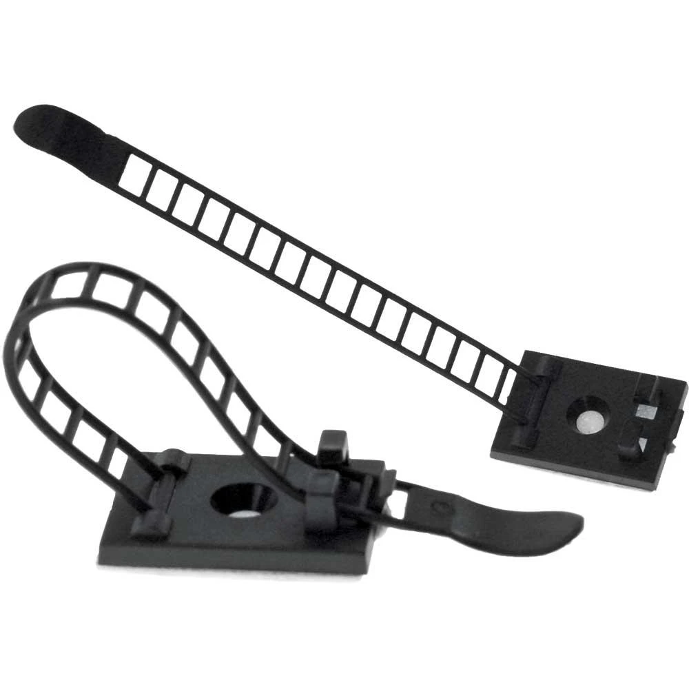 InLine Cable Clamp Set 10 Pieces 94mm - juodos spalvos