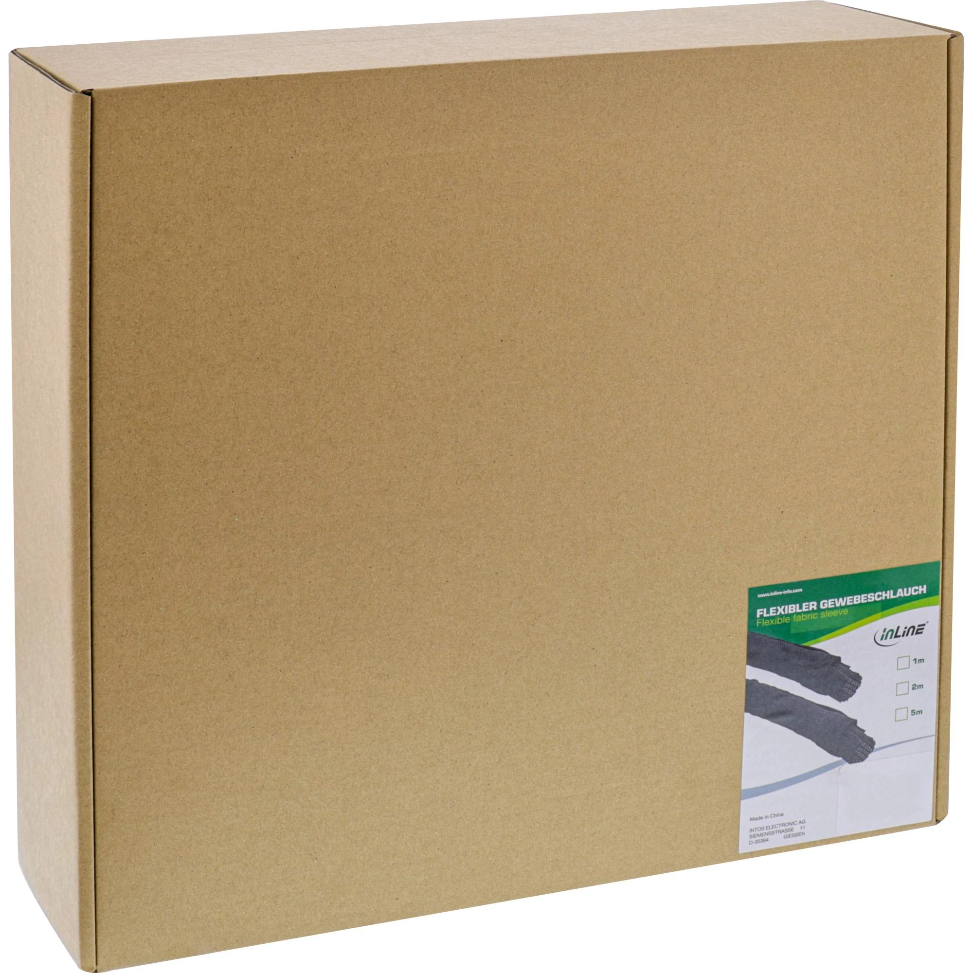 Organizer InLine® savaime užsidarančios movos, juodos, 25mm skersmens, 5m