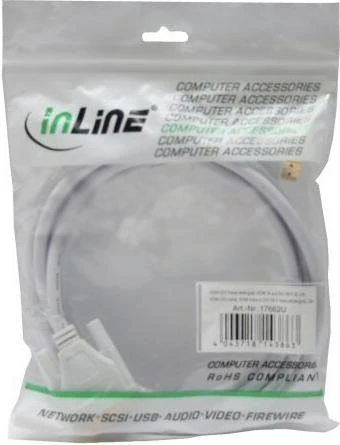 HDMI į DVI-D kabelis InLine 5m pakuotėje