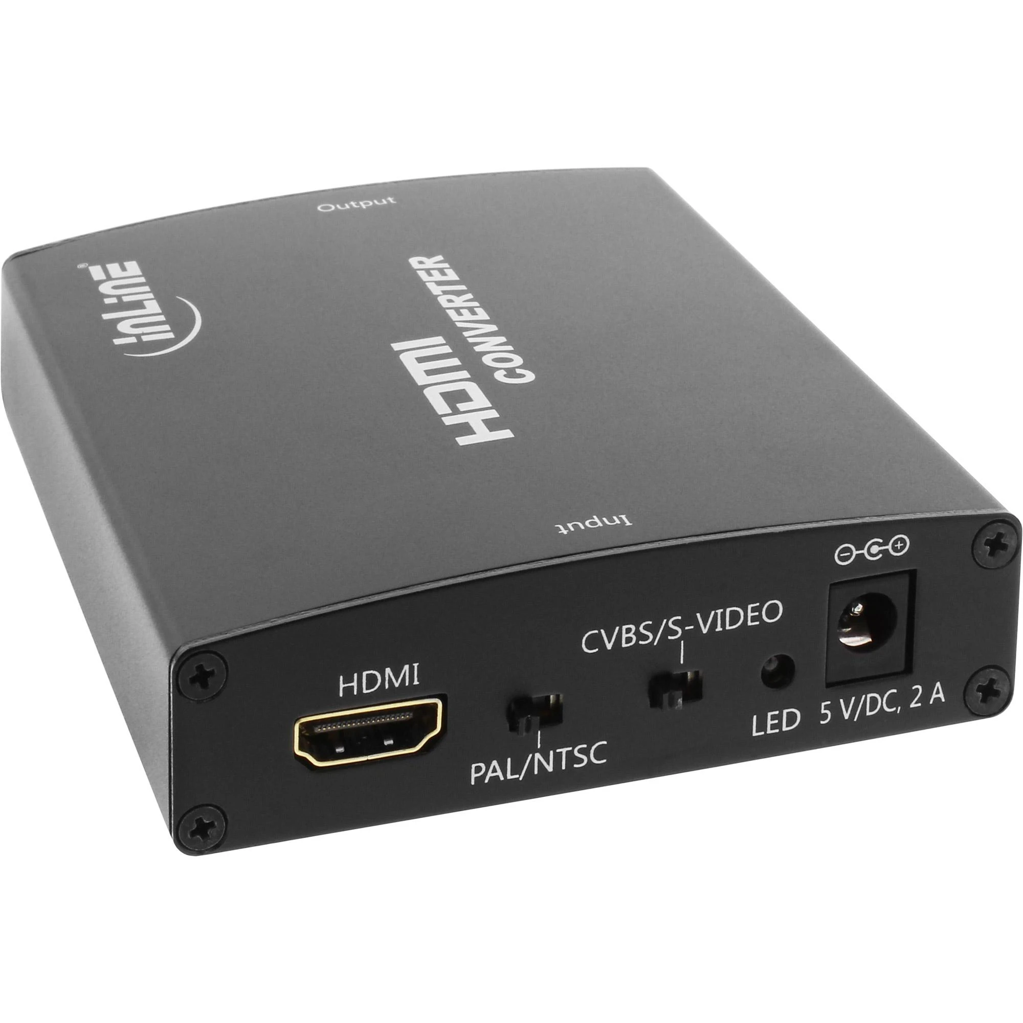 InLine HDMI keitiklis su maitinimo jungtimi