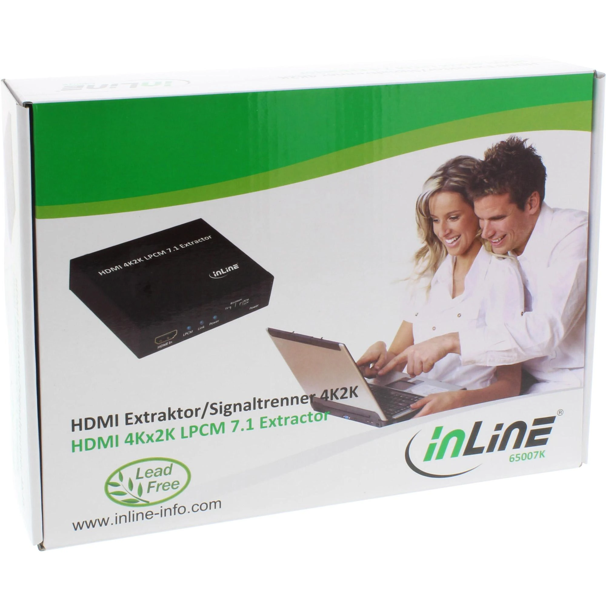 Inline HDMI 4K2K garso ištraukiklio pakuotė
