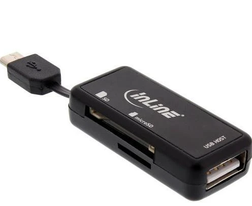 Skaitytuvas InLine USB 2.0/microUSB (66776)