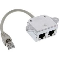 InLine ISDN prievado dvigubinimas, RJ45 vyriškas iki 2x RJ45 moteriškas (69932A)