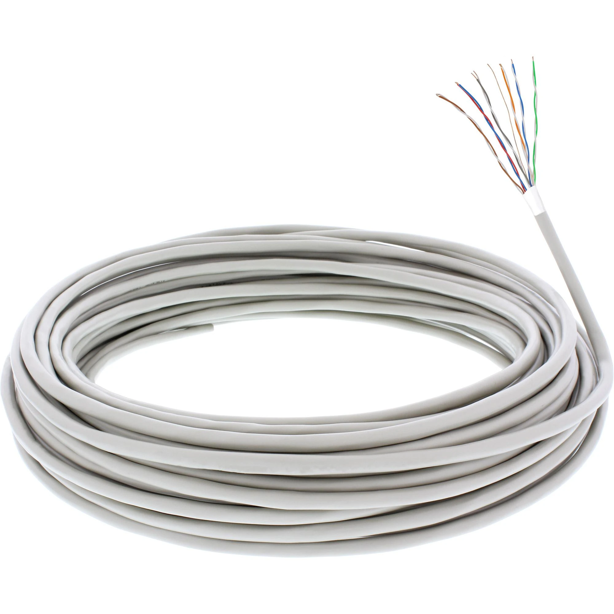 InLine telefono kabeliai 12 gyslų, 6x2x06mm, ekranuoti, 25m (69977C)