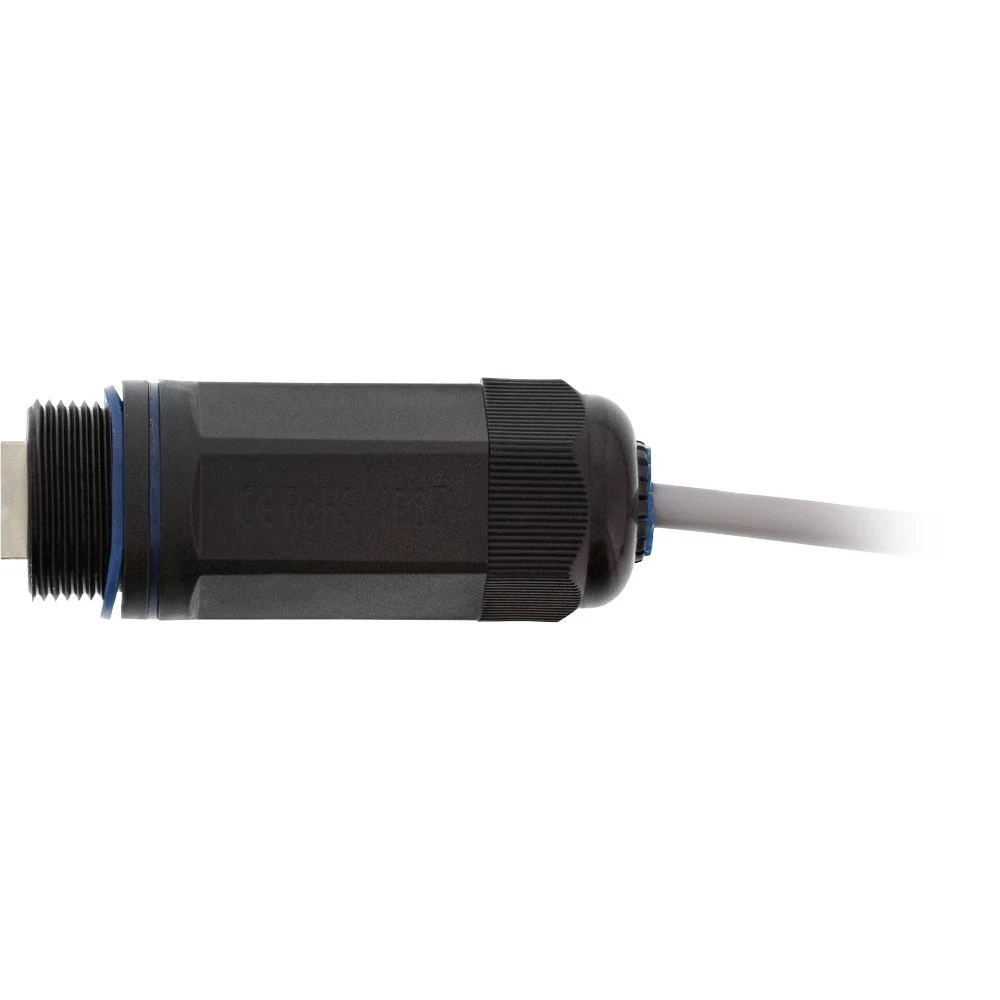 InLine Komutacinis kabelis mova Cat.6 - atspari vandeniui IP67 - 2x RJ45 kištukai - ekranuoti (69990W)