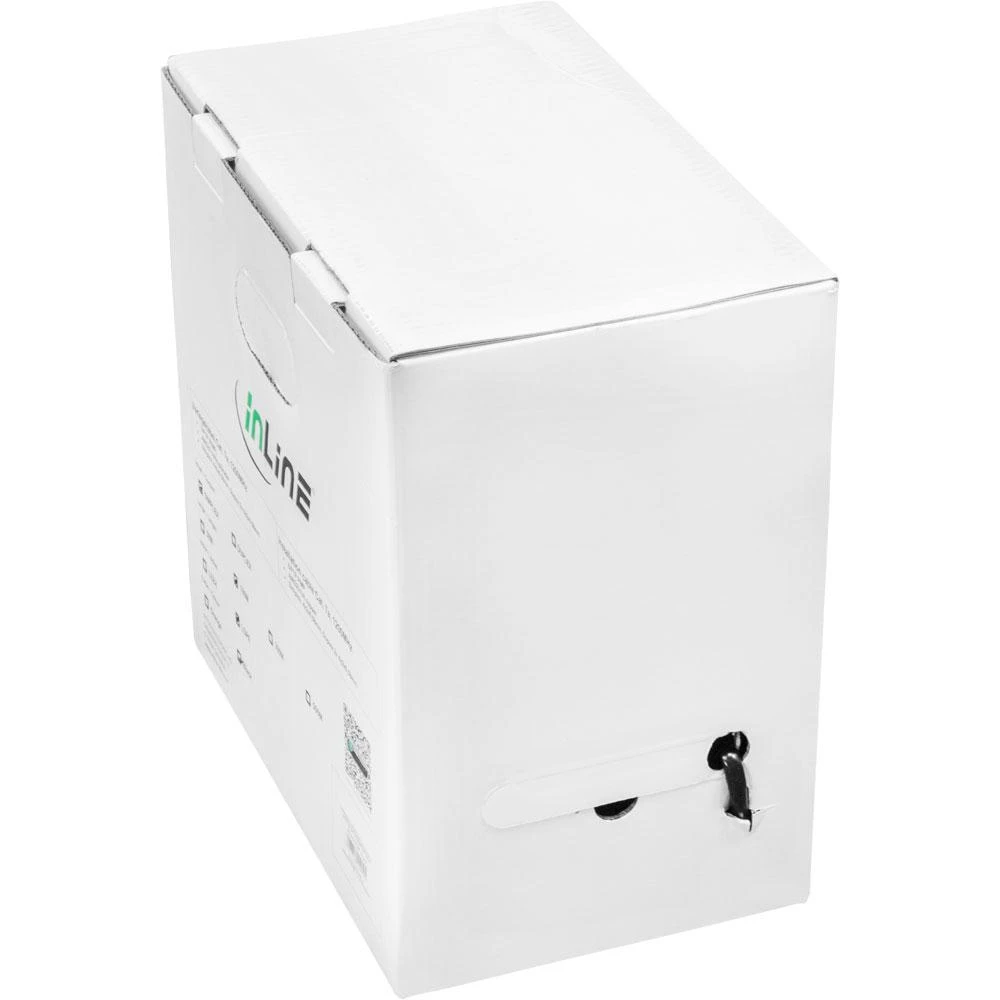 InLine montavimo kabelis S/FTP, PiMF, Cat.7a, AWG 23, varinis, 1200 Mhz, PE, juoda, 50m (70050P)