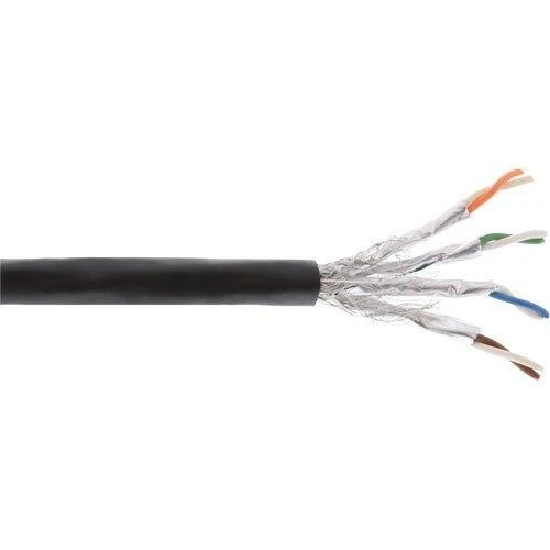 InLine montavimo kabelis S/FTP, PiMF, Cat.7a, AWG 23, varinis, 1200 Mhz, PE, juoda, 300m (70300P)