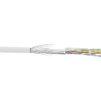 InLine Patch laidas SF/UTP, Cat.5e, AWG26, CCA, PVC, balta, 100m (72099W)