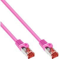 InLine Patchcord S/FTP, PiMF, Cat.6, PVC, rožinė 7.5m (76407M)