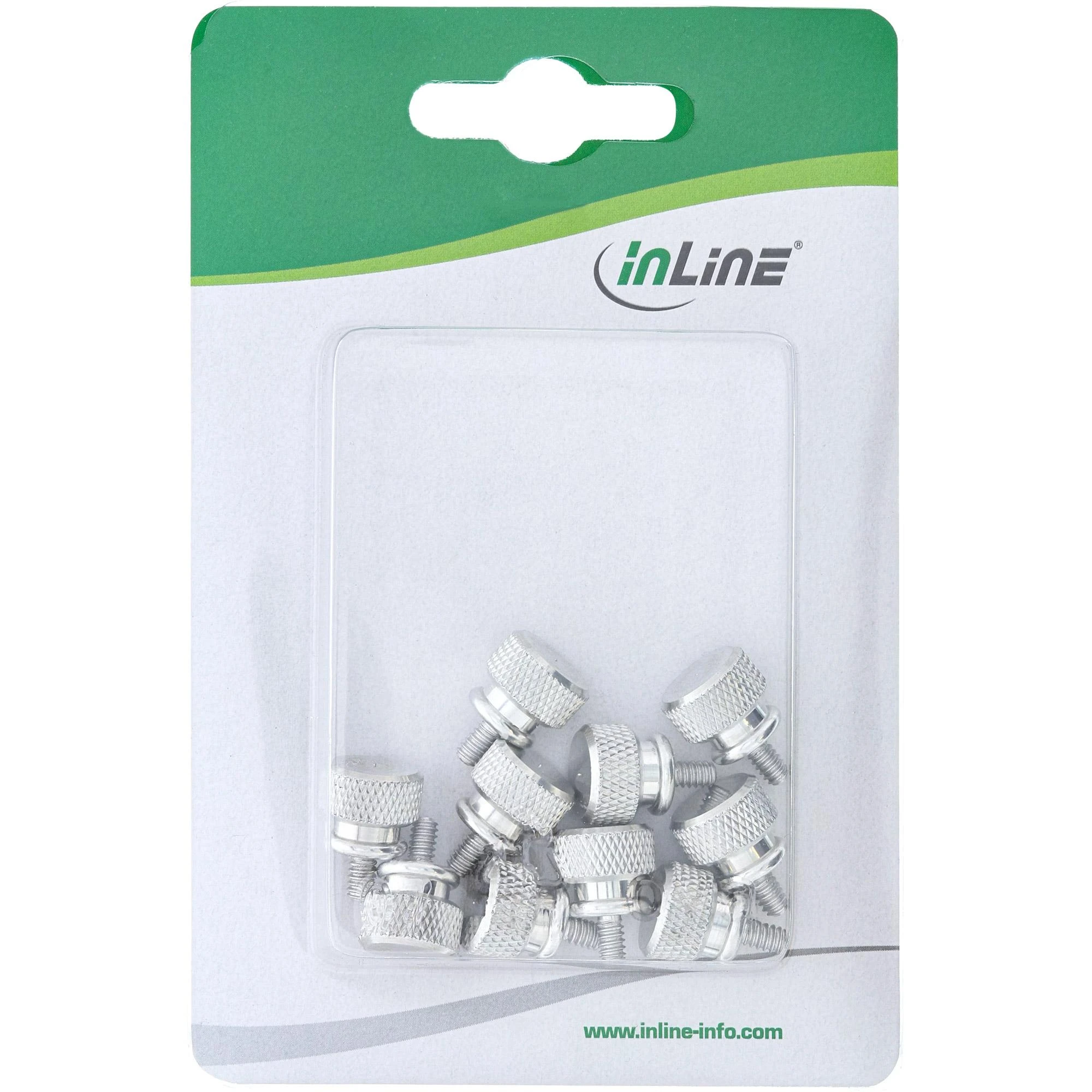 InLine Korpuso varžtai 12mm Sidabrinė 10 vnt. (77770)