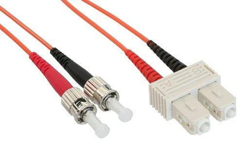 Inline Linijinis šviesolaidinis patchcord SC/ST, 50/125 µm, OM2, 15 m (82515)
