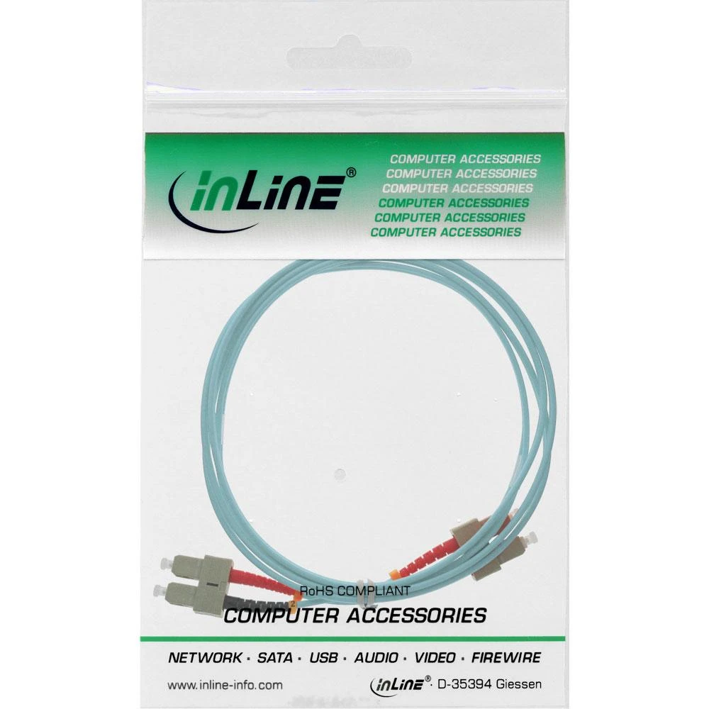 InLine Fiber Optic Patchcord SC/SC, 50/125 µm, OM3 5m (83505O)