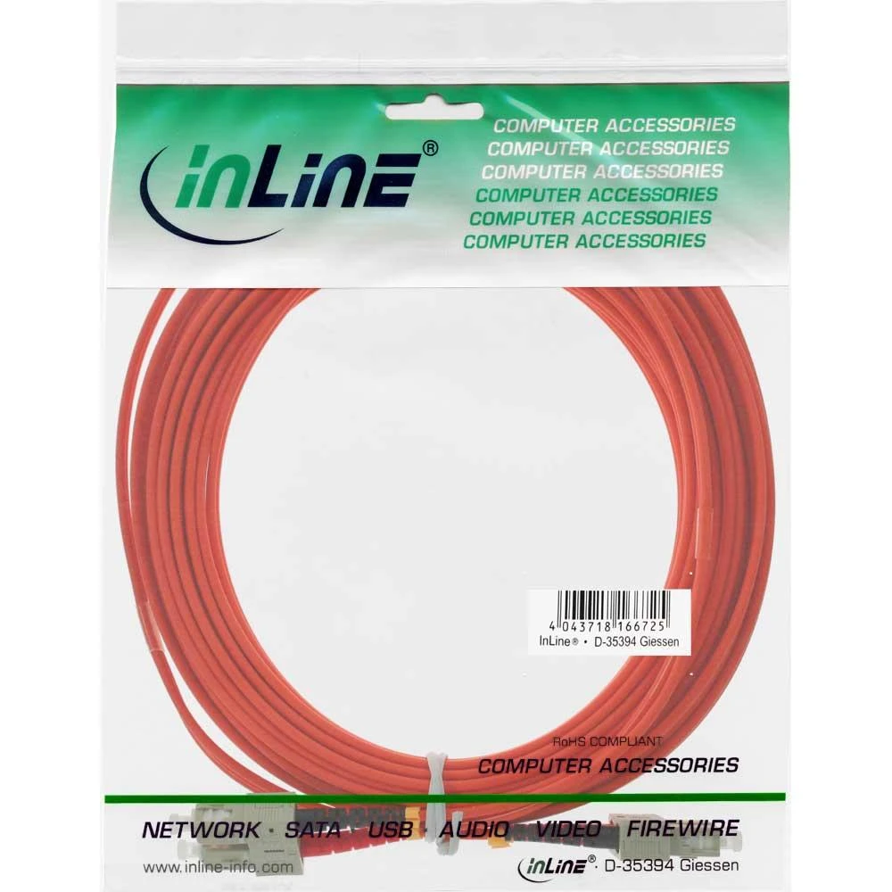 InLine Fiber Optic Patchcord SC/SC, 50/125 µm, OM2 10m (83510)
