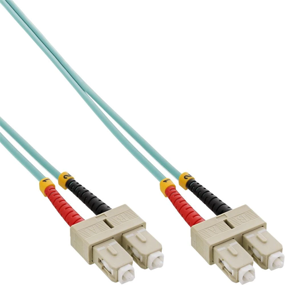 Inline Linijinis šviesolaidinis dvipusis kabelis SC/SC 50/125Âµm OM3 30m