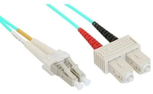 InLine Fiber Optic Patchcord LC/SC, 50/125 µm, OM3 10m (88640O)