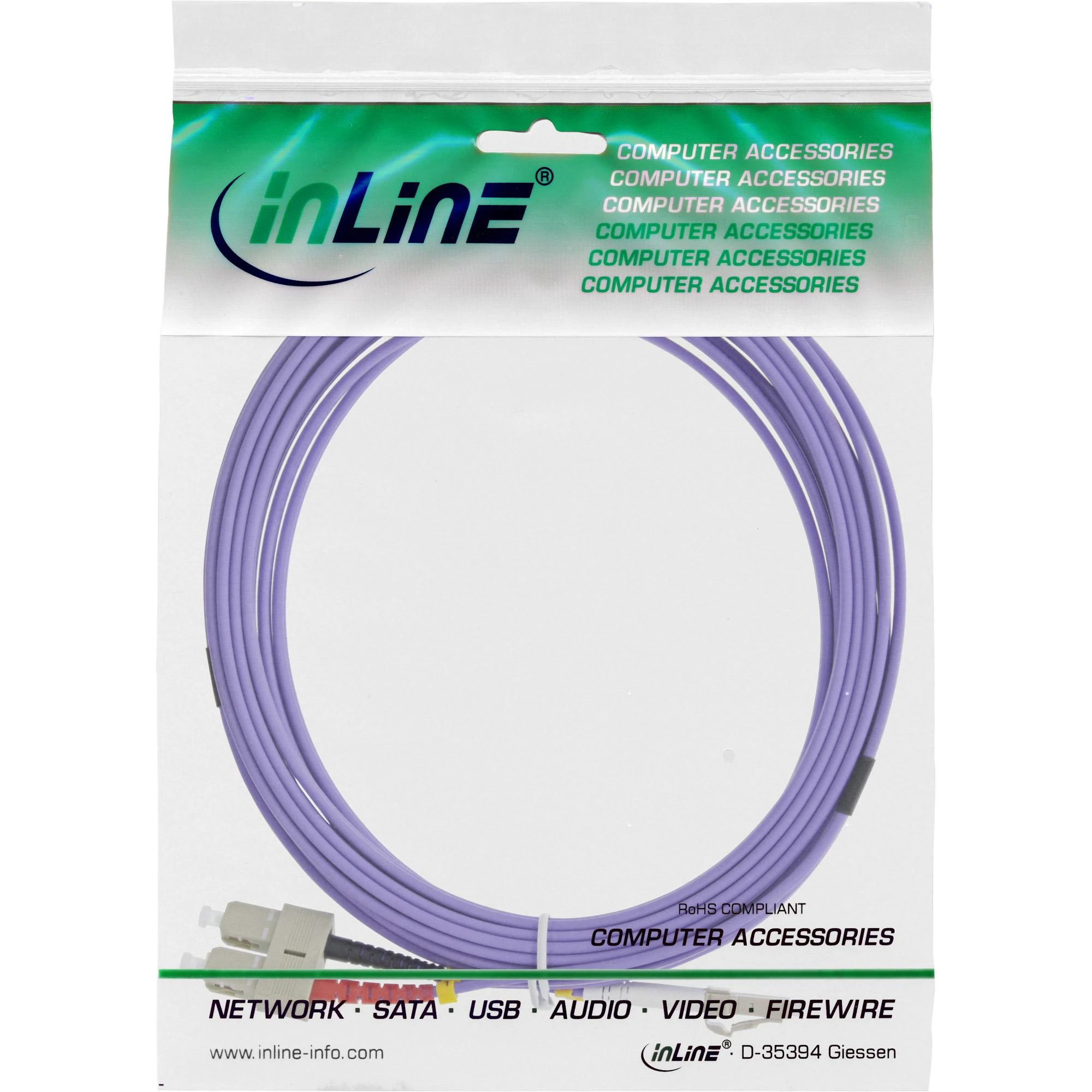 InLine LC/SC šviesolaidinis laidas, 50/125 µm, OM4 3m (88643P)