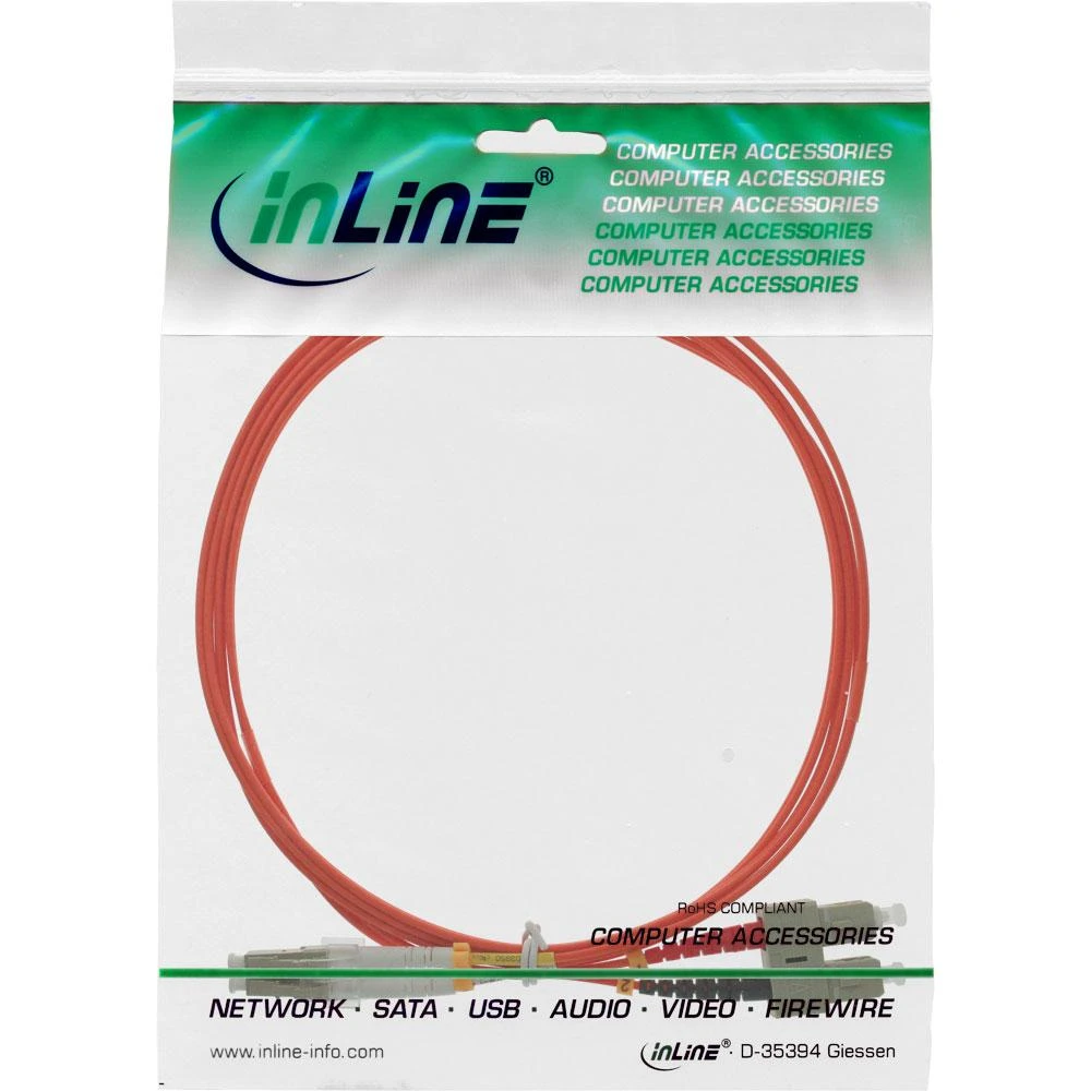 InLine Fiber Optic Patchcord LC/SC, 50/125 µm, OM2 5m (88645)