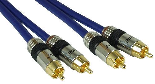 Inline Intos RCA (Cinch) x2 - RCA (Cinch) kabelis, x2 20 m mėlynos spalvos (89720P)