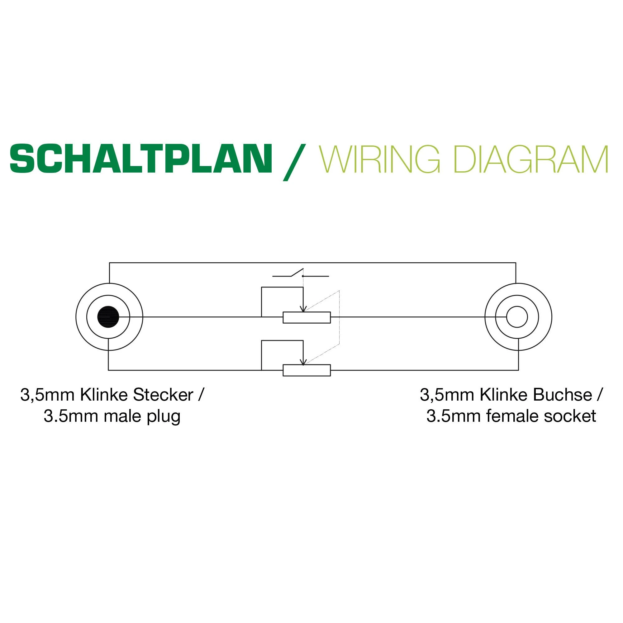 3.5mm laido su garso kontrolės funkcija techninė schema