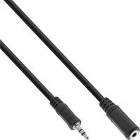Inline Įmontuotas lizdo prailgintuvas, 3,5 mm lizdas M/F, stereo - 3 m