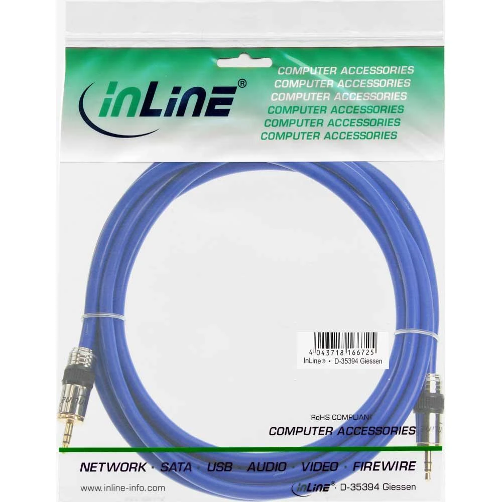InLine 3,5 mm garso kabelis pakuotėje