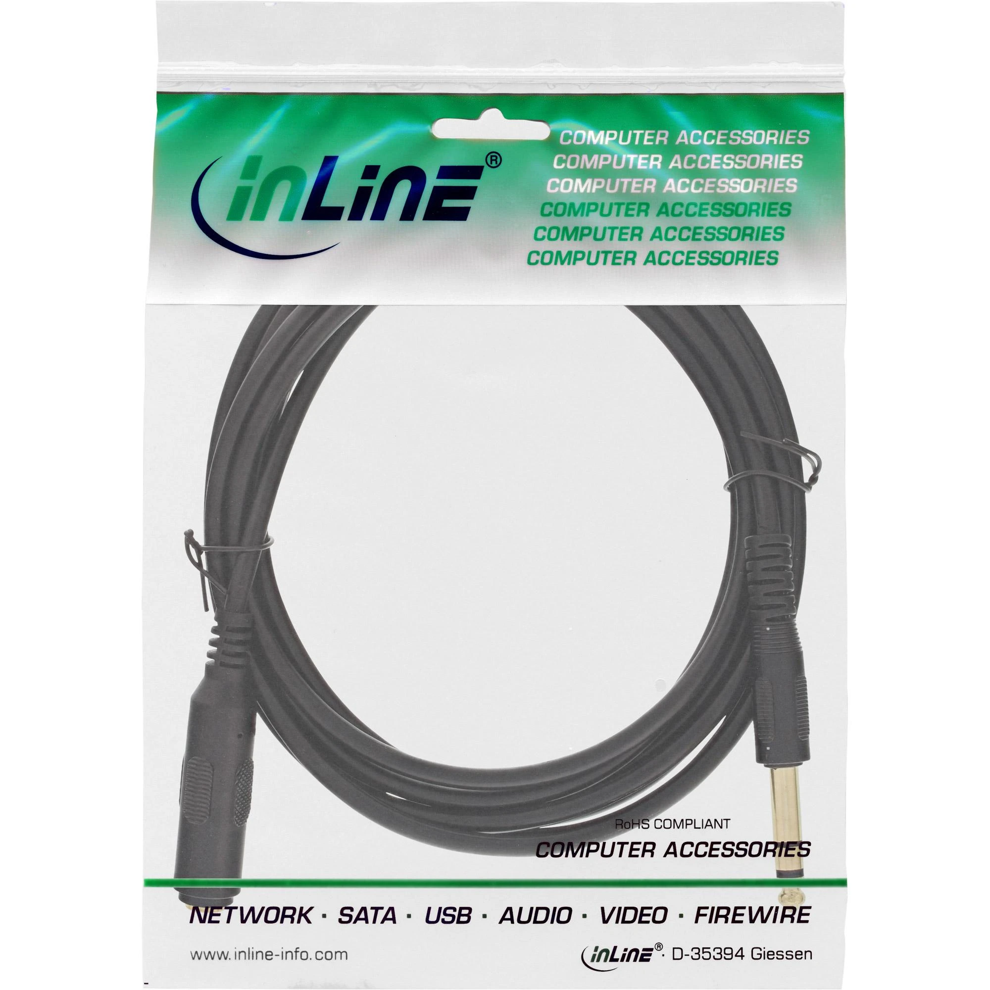 InLine 6,3 mm audio ilginamasis laidas pakuotėje