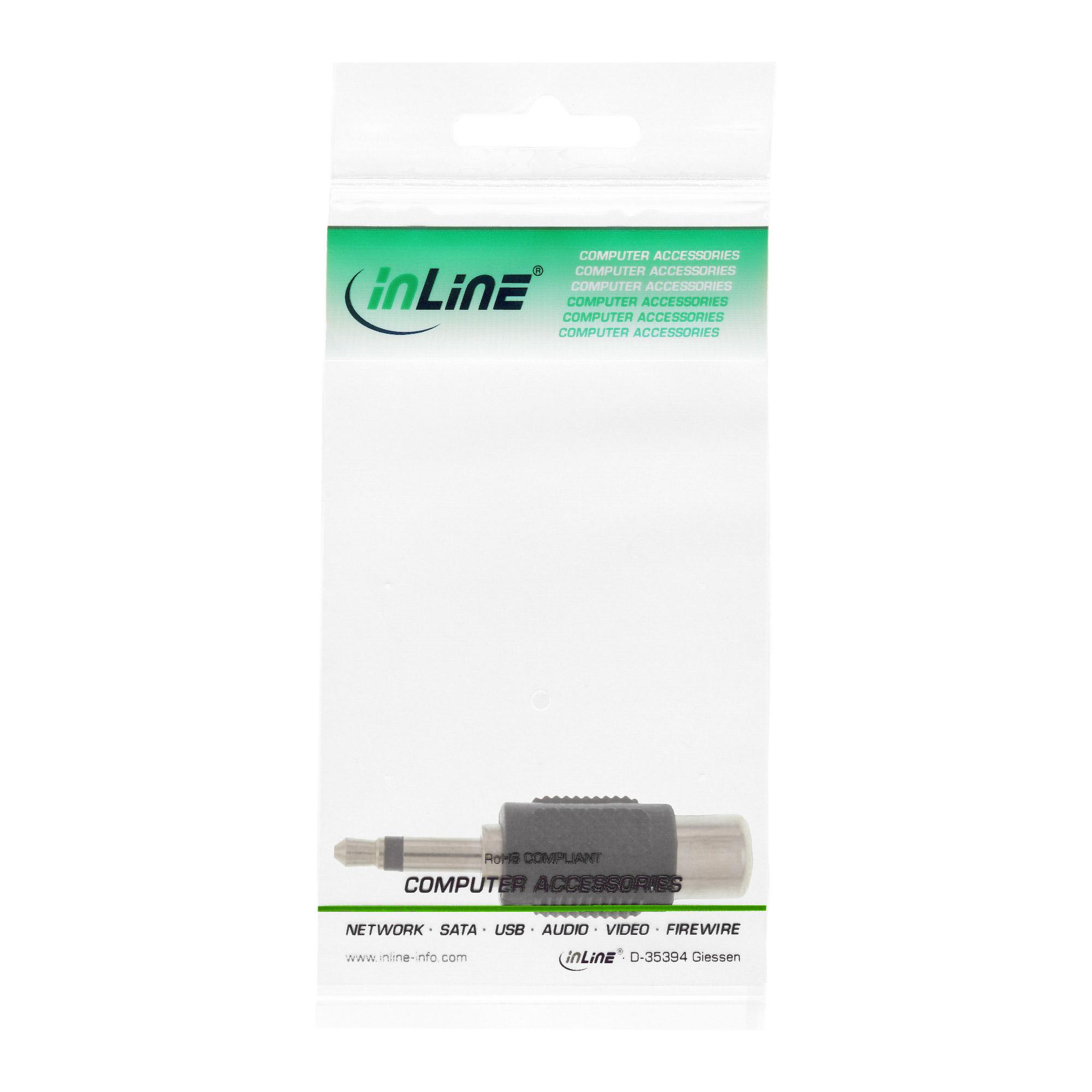 Adapteris AV InLine Jack 3.5mm - RCA (Cinch) juoda (99326)
