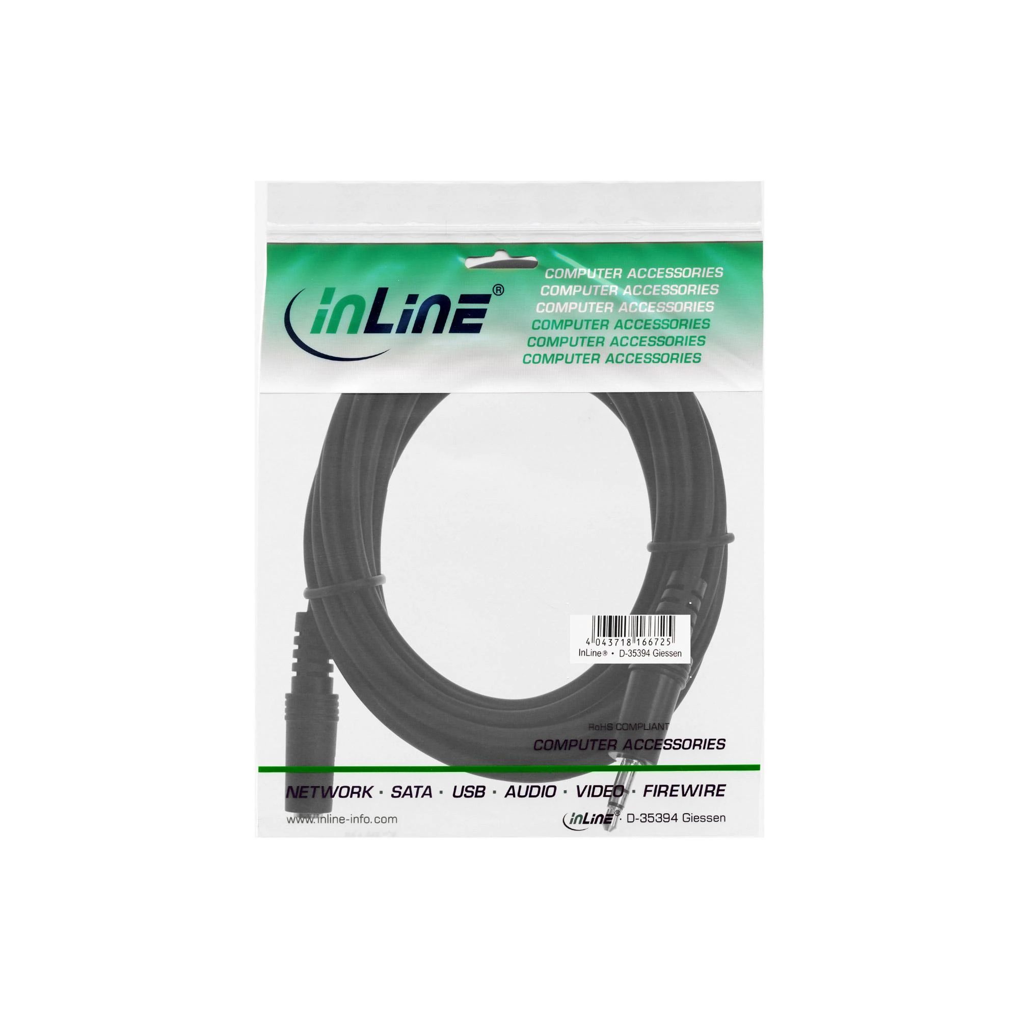 InLine 3,5 mm garso ilgintuvo pakuotė