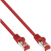 InLine Patchcord S/FTP, PiMF, Cat.6, 250MHz, be halogenų, raudona 5m (76905R)
