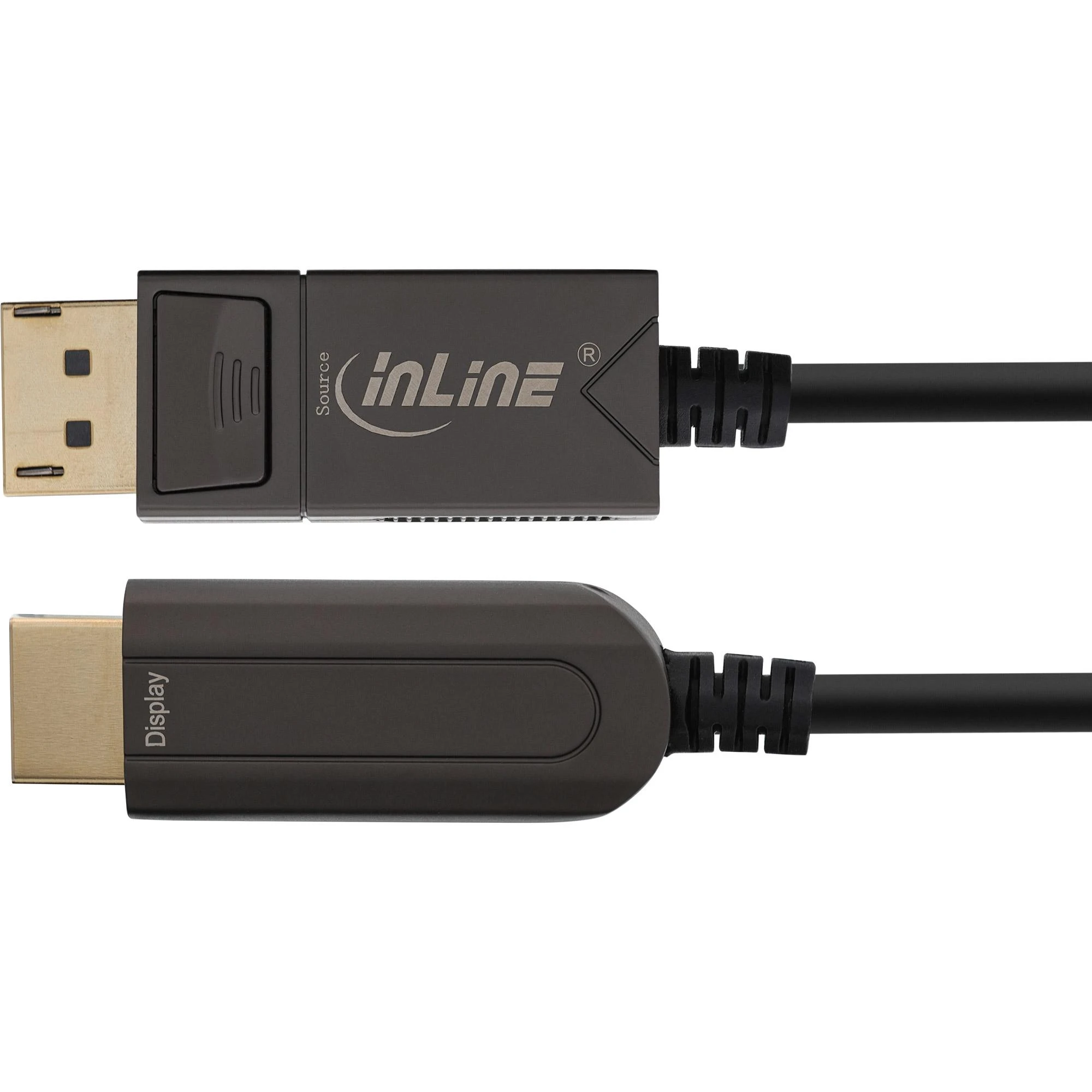 InLine DisplayPort į HDMI aktyvus 25m adapteris jungtys