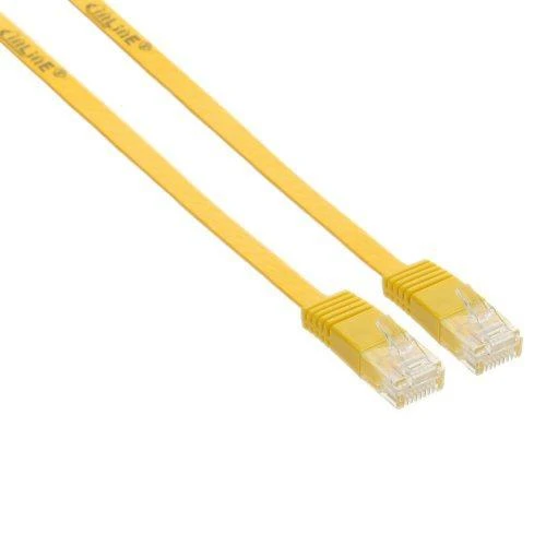 InLine Ultraslim Patchcable U/UTP, Cat.6, geltona, 10m (71600Y)