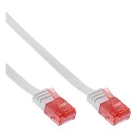 InLine Płaski Ultraslim Komutacinis kabelis Cat.6 U/UTP 15 m Baltas (71615W)