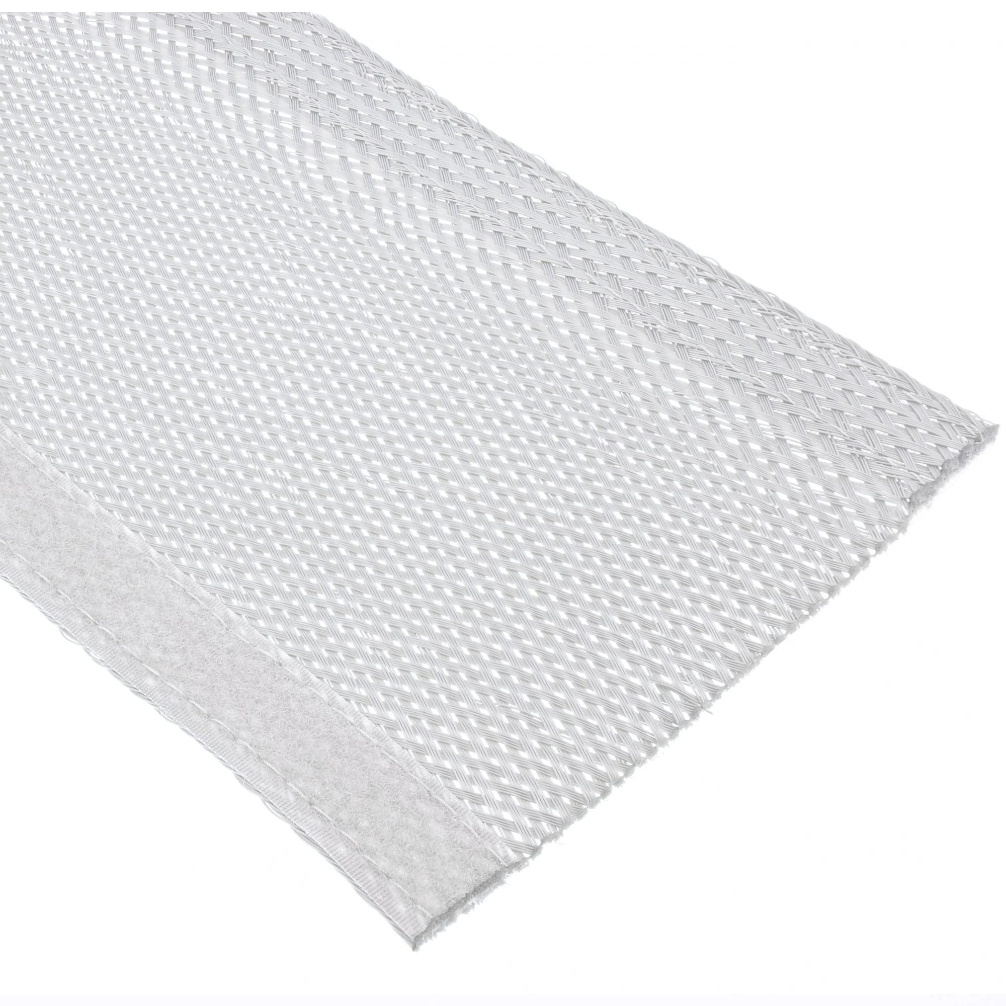 Organizatorius InLine® Kabelio apvyniojimas, medžiaginė žarna su kabliu ir kilpa, 1m x 40mm skersmuo, baltas