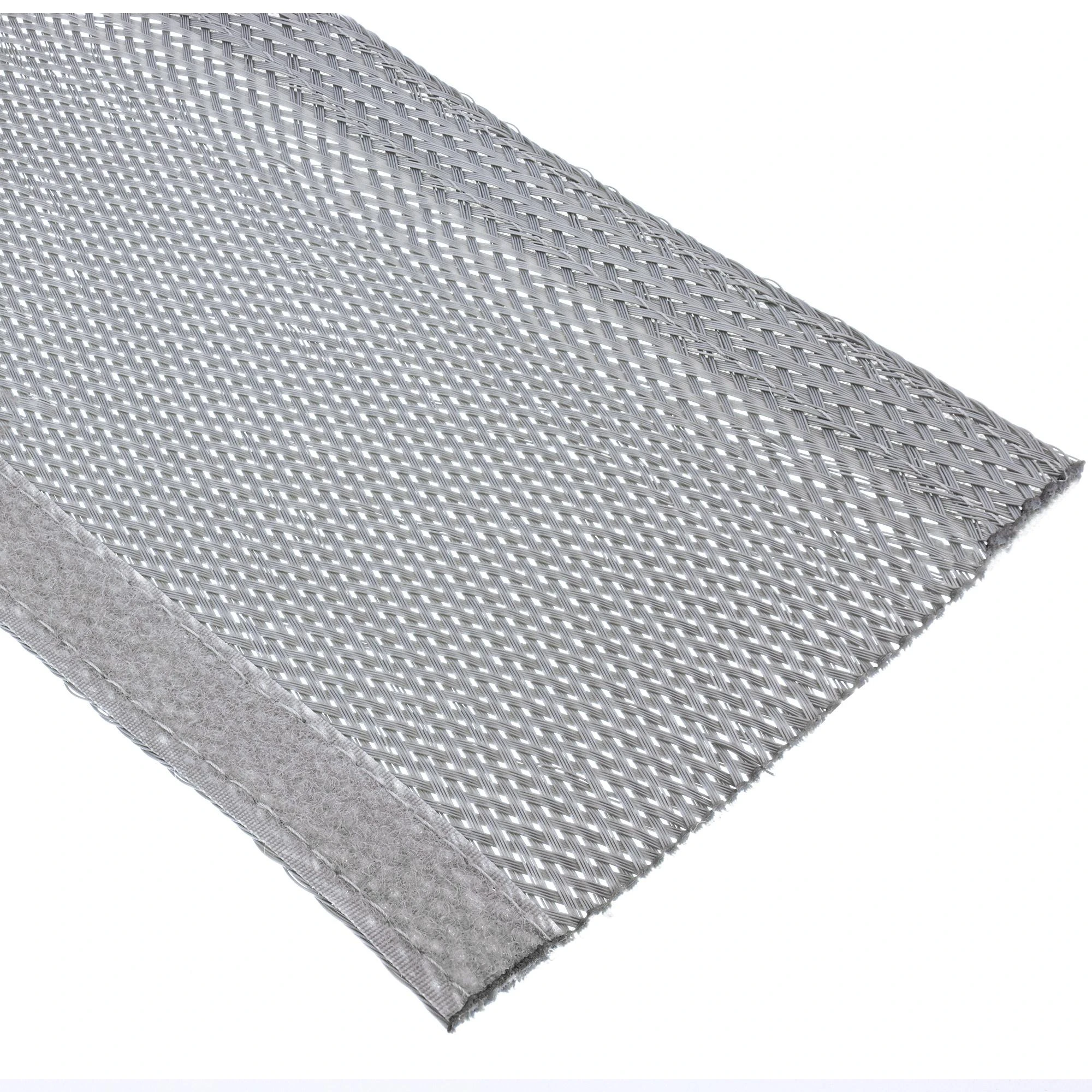 Organizatorius InLine® Kabelio apvyniojimas, medžiaginė žarna su kabliuku ir kilpa, 1m x 40mm skersmuo, pilkas