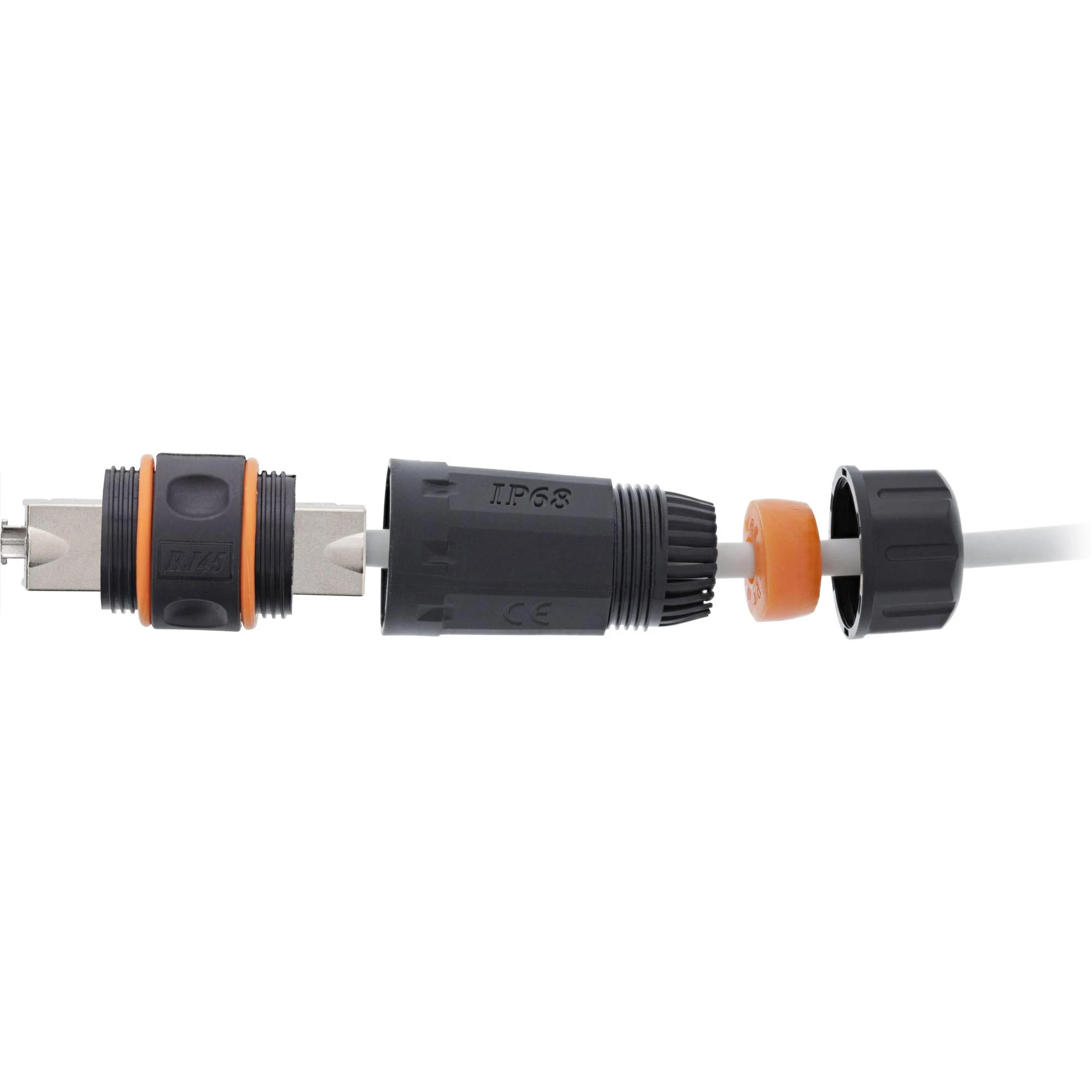InLine ® Lauko jungtis Cat.6A atspari vandeniui IP68