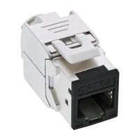 InLine 8vnt. Pack InLine® Keystone RJ45 lizdas, ekranuotas, Cat.6A, juodas