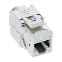 InLine 8vnt. Pack InLine® Keystone RJ45 lizdas, ekranuotas, Cat.6A, baltas