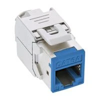 InLine 8vnt. Pack InLine® Keystone RJ45 lizdas, ekranuotas, Cat.6A, mėlynas