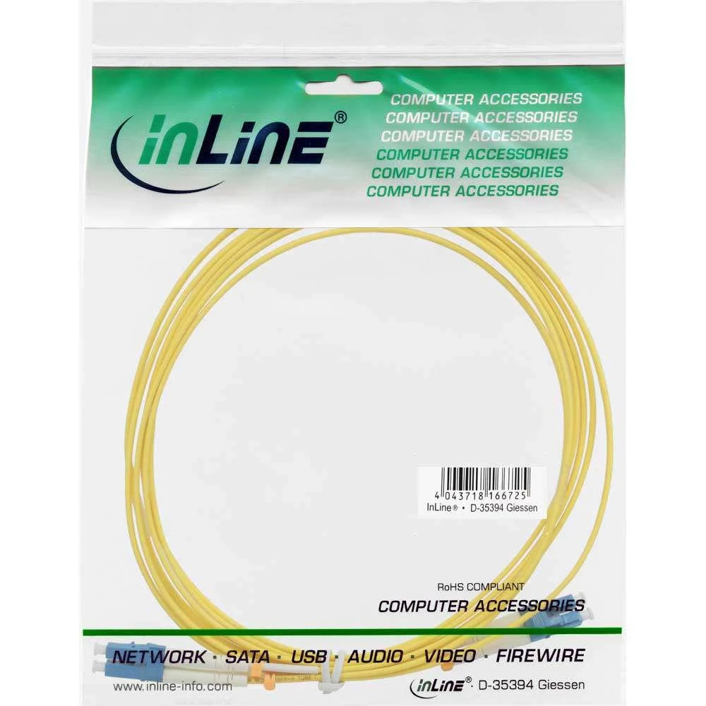 Inline Linijinis šviesolaidinis patchcord LC/LC, 9/125 µm, OS2, 5 m (88656L)