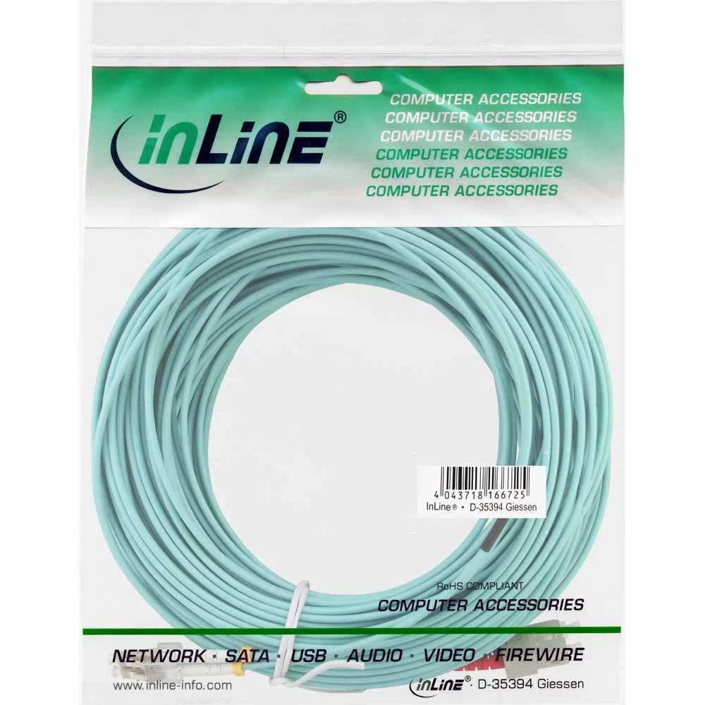 InLine Fiber Optic Patchcord LC/SC, 50/125 µm, OM3 25m (88638O)