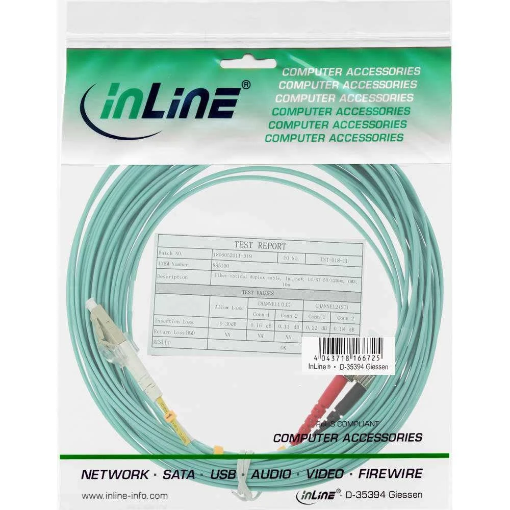 Inline Linijinis šviesolaidinis laidas LC/ST 50/125 µm OM3 25m (88518O)