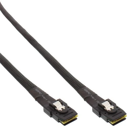 InLine SFF 8087 - SFF 8087, 0.5m, Juodas (27624)