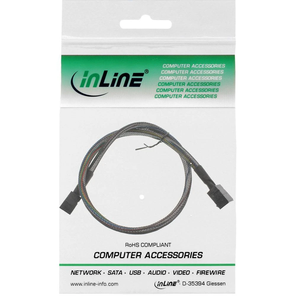 InLine SFF 8643 - SFF 8643, 0.5m, Juodas (27625A)