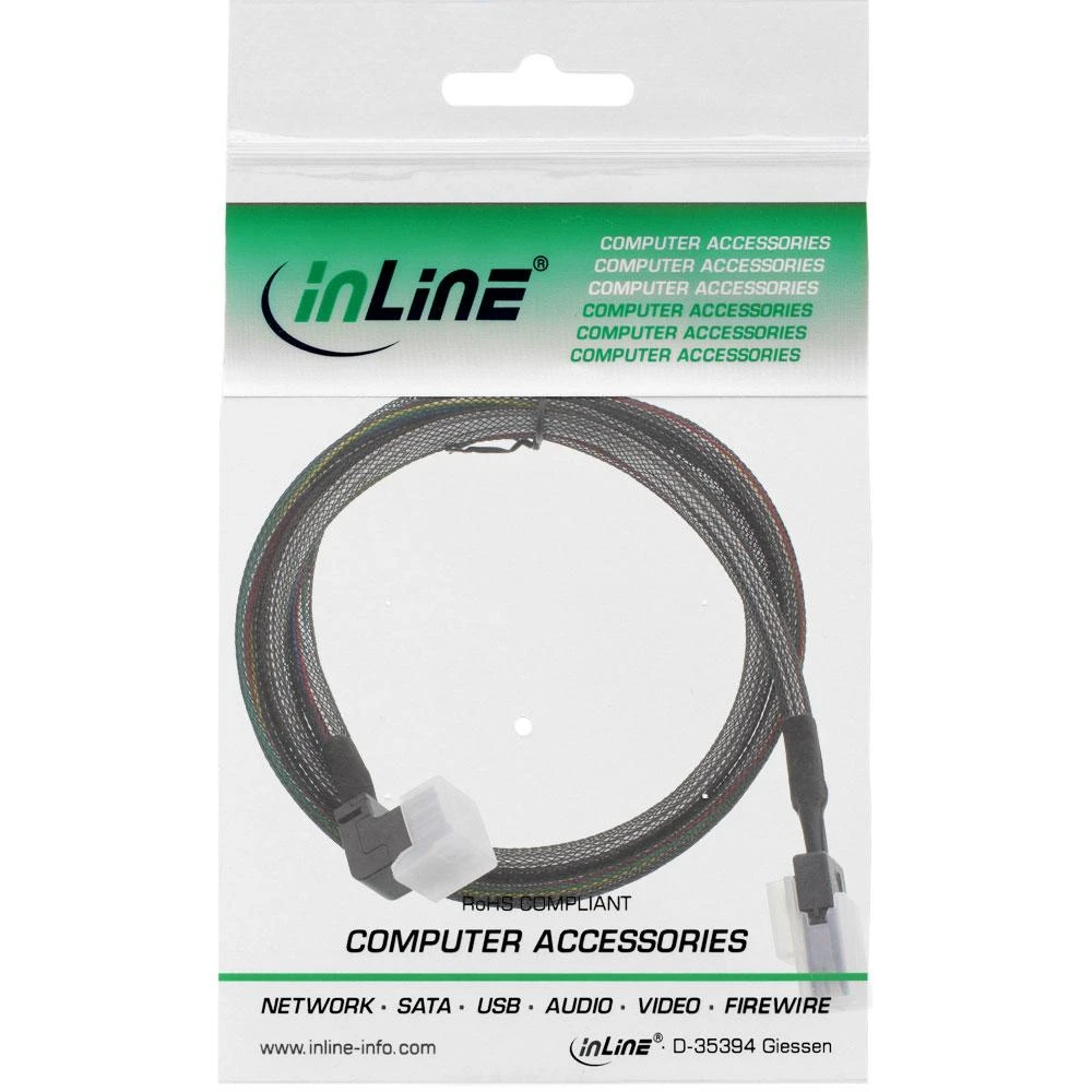 InLine SFF 8087 - SFF 8643, 1m, Pilka (27629B)