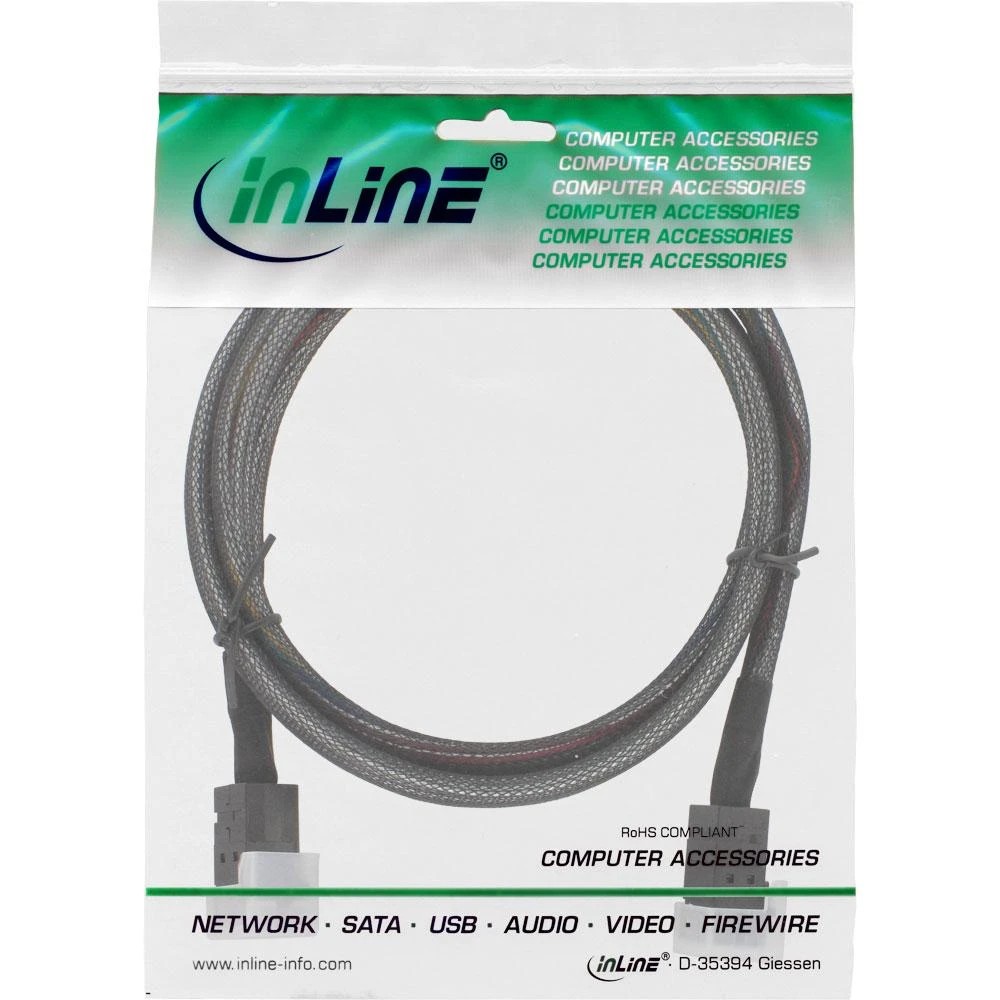 InLine SFF 8643 - SFF 8643, 1m, Juodas (27625B)