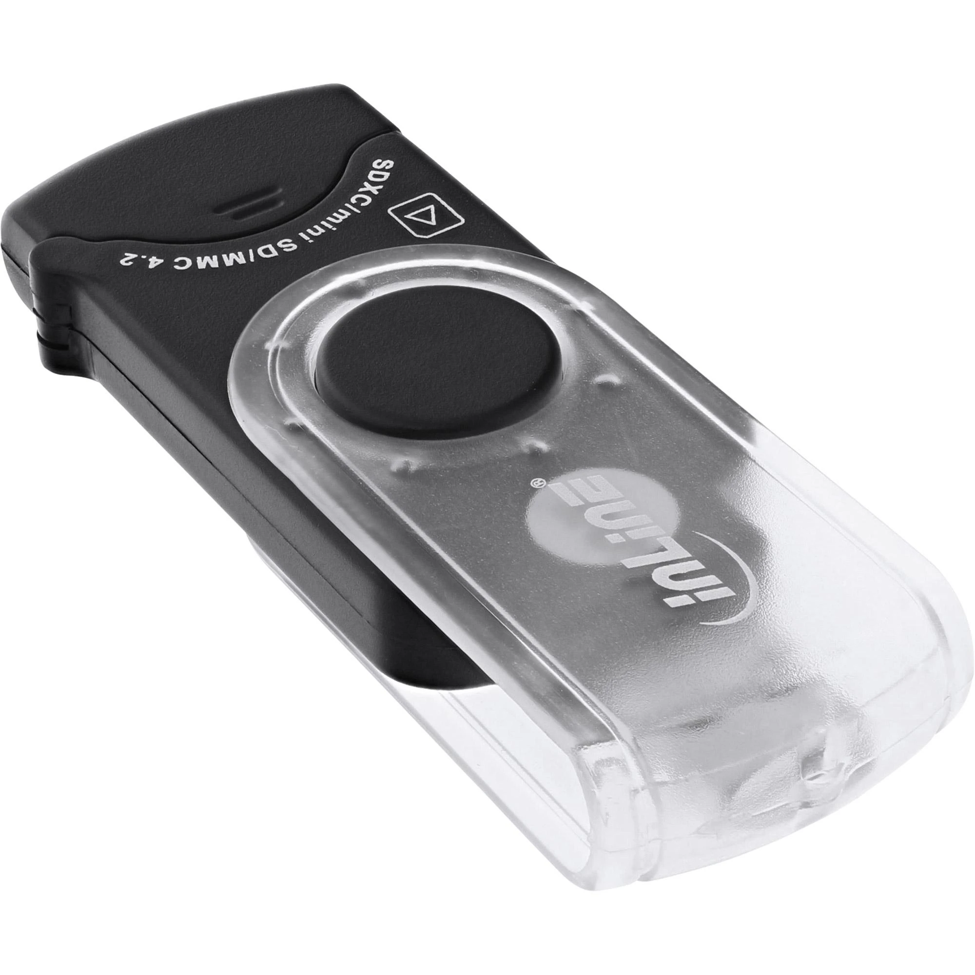 InLine USB kortelių skaitytuvas su permatomu dangteliu