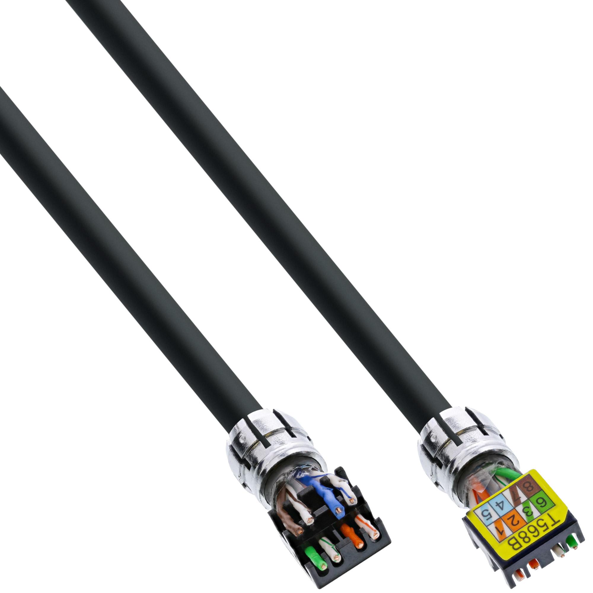 InLine 71207s Slim Patch Cable, U/UTP, Cat.6, 7,5 M, Color Negro