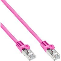 InLine Patchcord SF/UTP, Cat.5e, rožinė 15m (72515M)